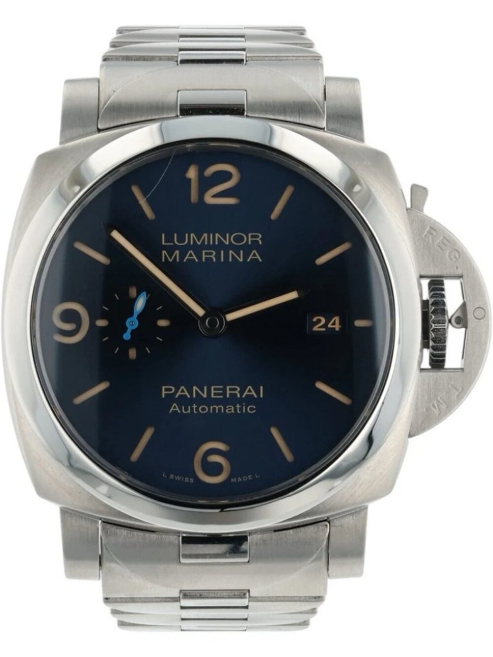 Panerai Luminor Marina Stainless Steel Blue Dial 44mm Automatic Men's